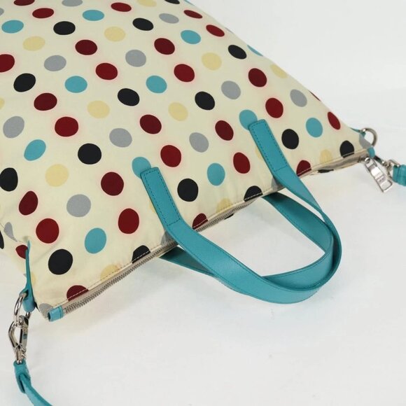 PRADA Hand Bag Nylon 2way White Silver Auth 136458 - Picture 7 of 16